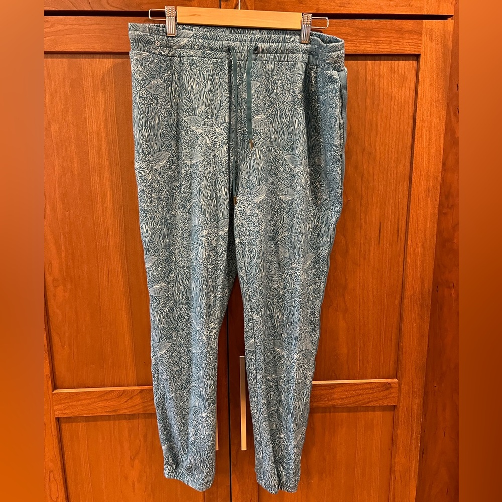 Carve Designs Teal Patterned Track Pants